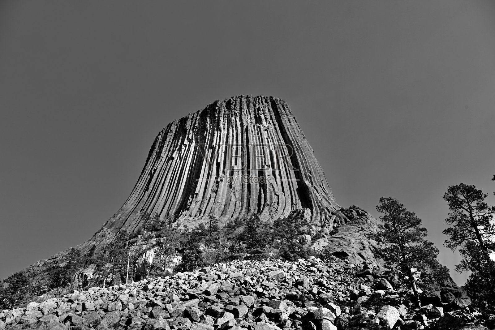 怀俄明州的魔鬼塔照片摄影图片