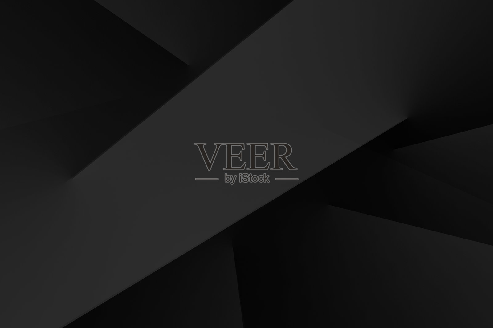 黑白深灰色抽象背景。几何图形。线条、斜角、棱面3D效果。闪光刷钢金属效果。现代未来感。商业科技。照片摄影图片