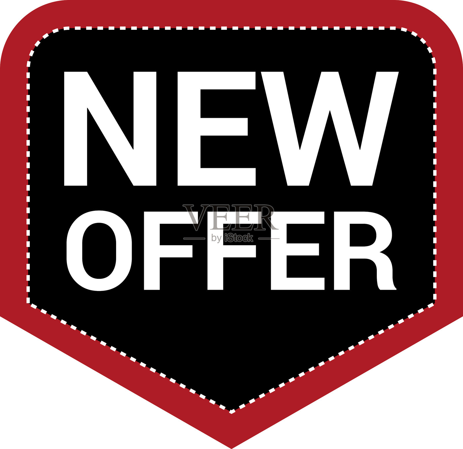 新到商品商店的贴纸产品标签、新标签或促销徽章和横幅矢量贴纸图标模板。插画图片素材