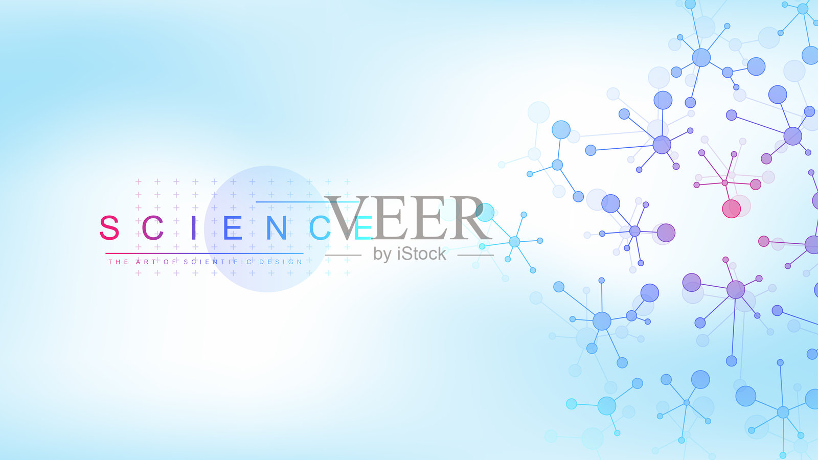 DNA抽象背景结构用于科学研究、基因遗传、医疗和医学设计。矢量插图插画图片素材