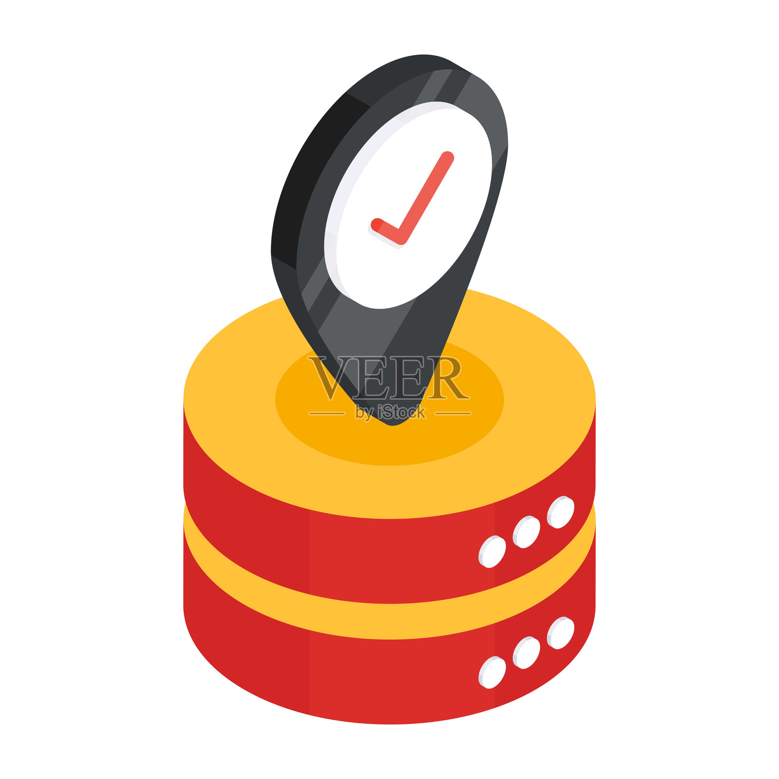 服务器位置的图标设计插画图片素材