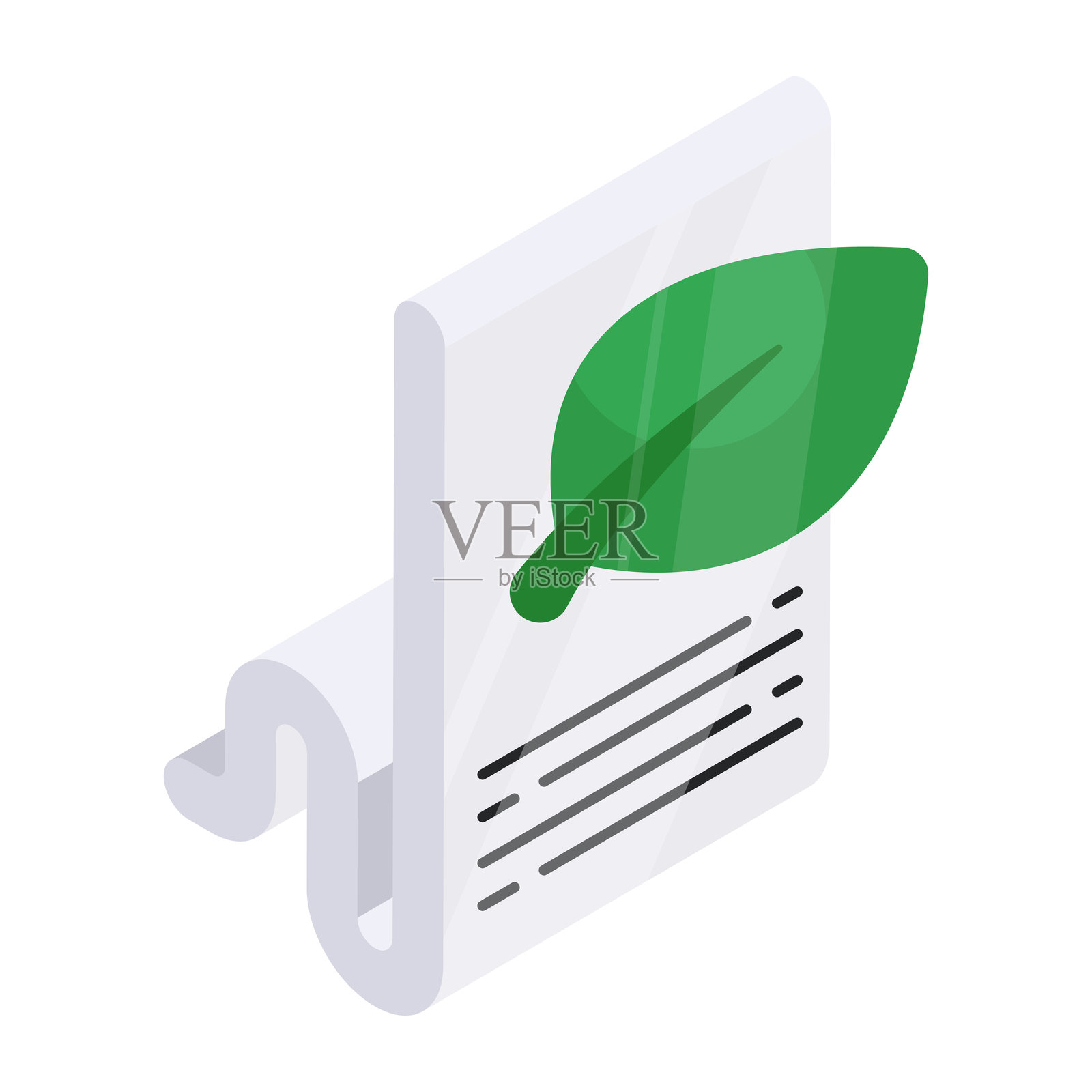 生态内容的概念扁平设计图标插画图片素材