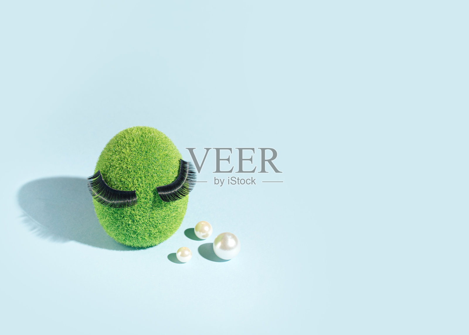 复活节优雅女孩装饰照片摄影图片