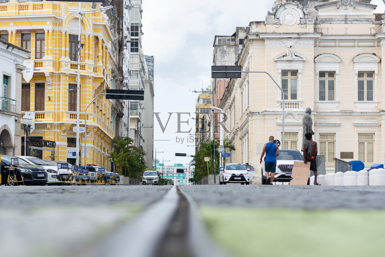 巴伊亚州萨尔瓦多市历史中心的智利街景。照片摄影图片