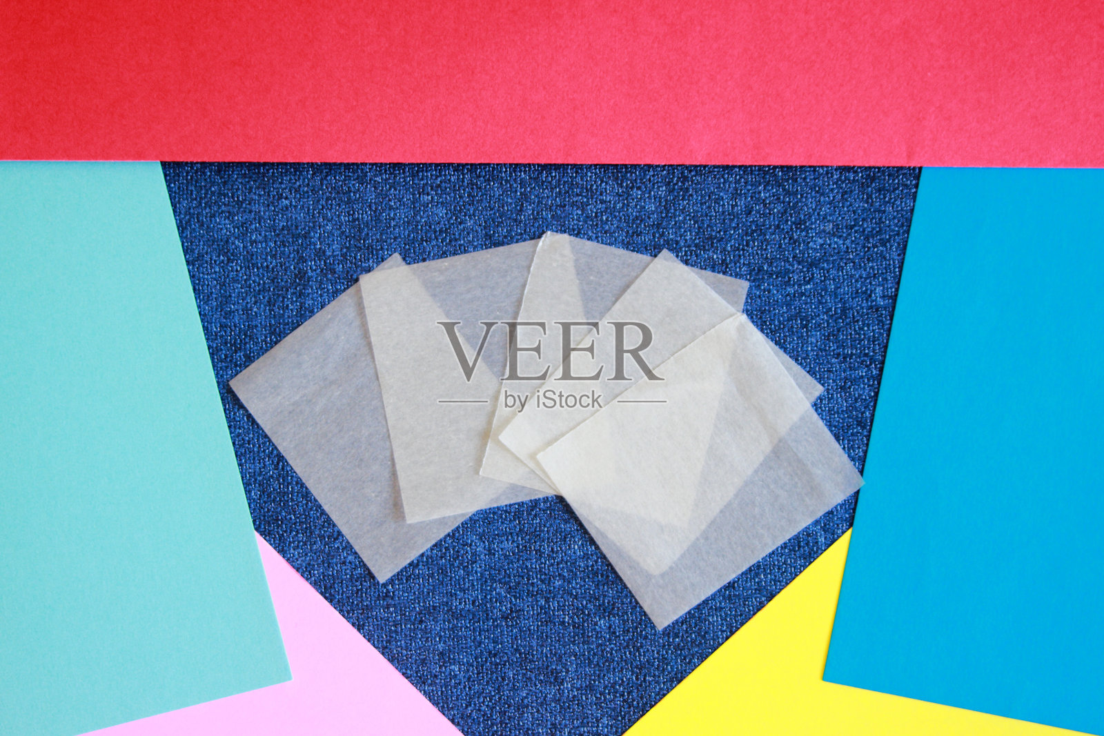 相机镜头清洁纸的特写镜头。照片摄影图片