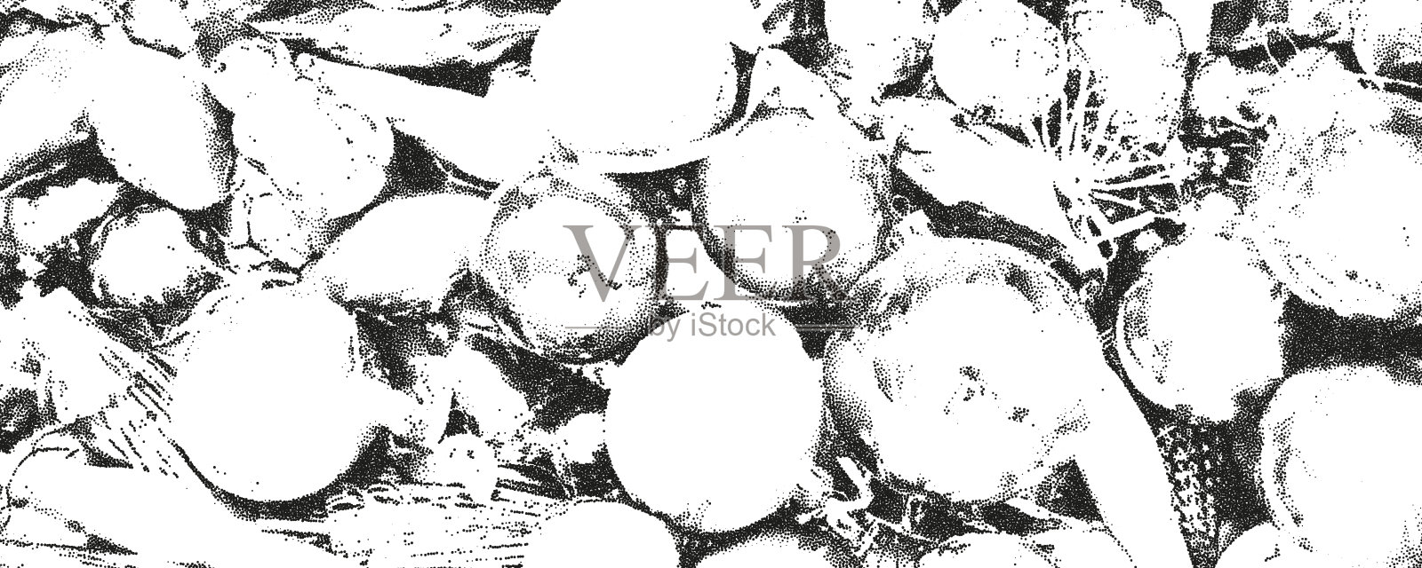 圣诞节半色调复印点背景矢量插图插画图片素材