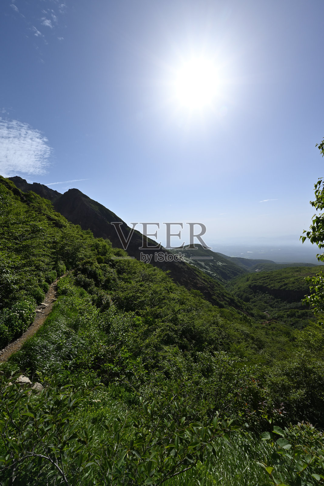 攀登那须山山脊照片摄影图片