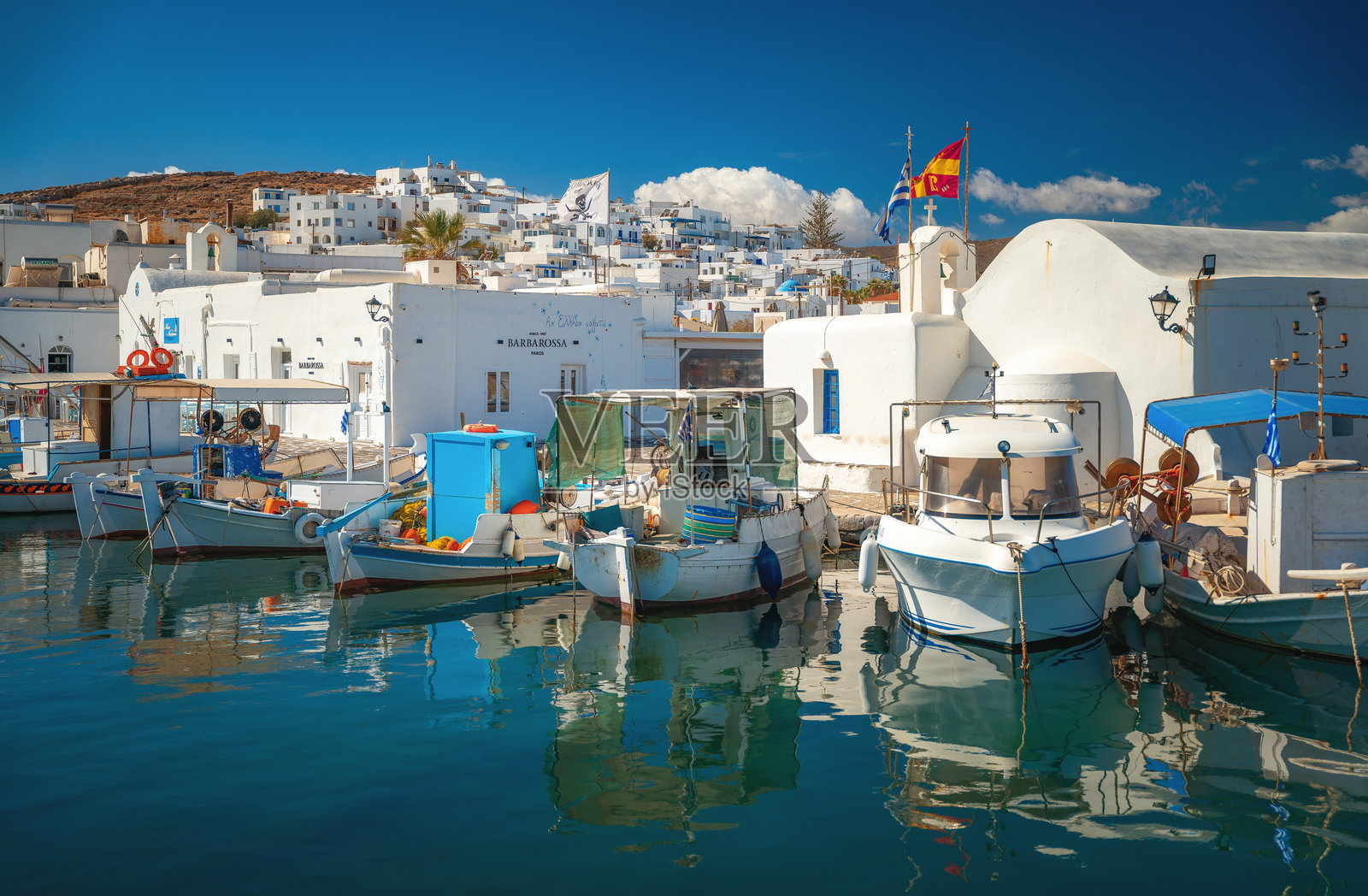 诺萨，希腊帕罗斯照片摄影图片