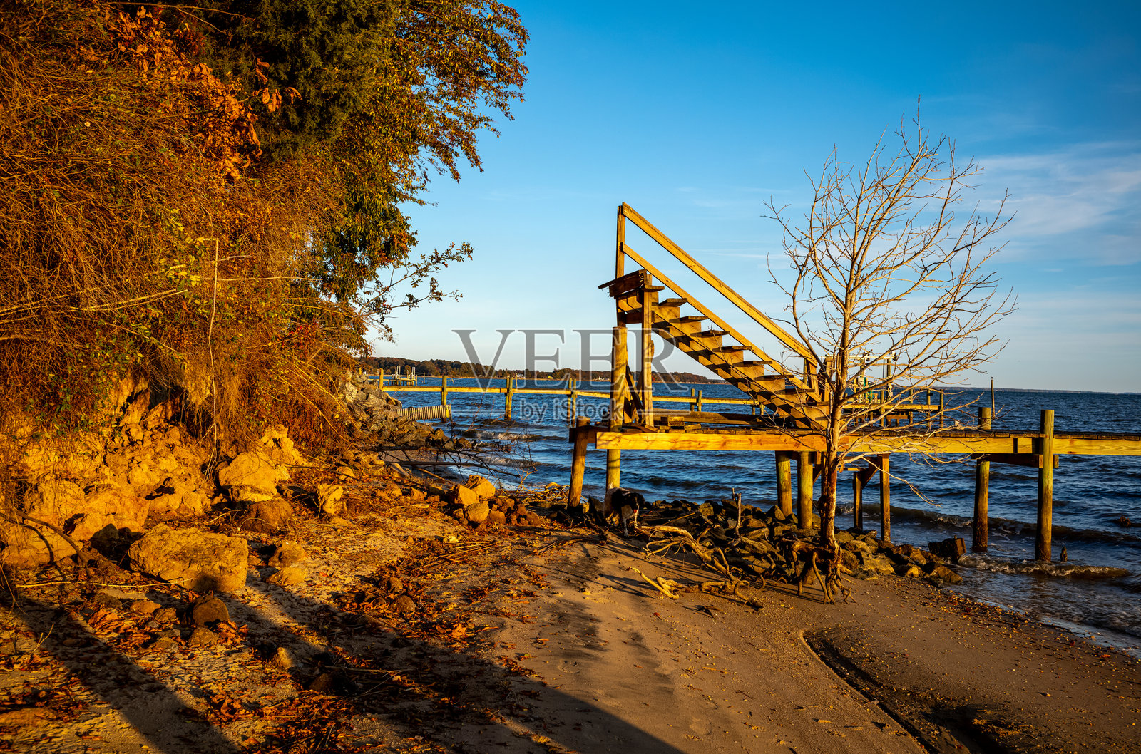 弗吉尼亚州拉潘诺克河的景观照片摄影图片