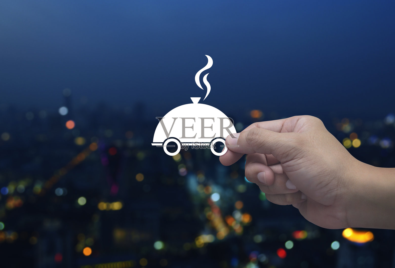 在线食品配送服务概念照片摄影图片