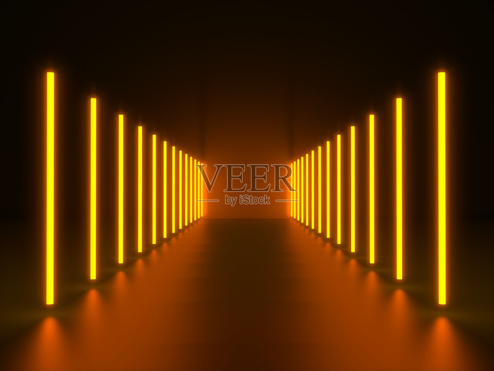 抽象的空旷照明隧道照片摄影图片