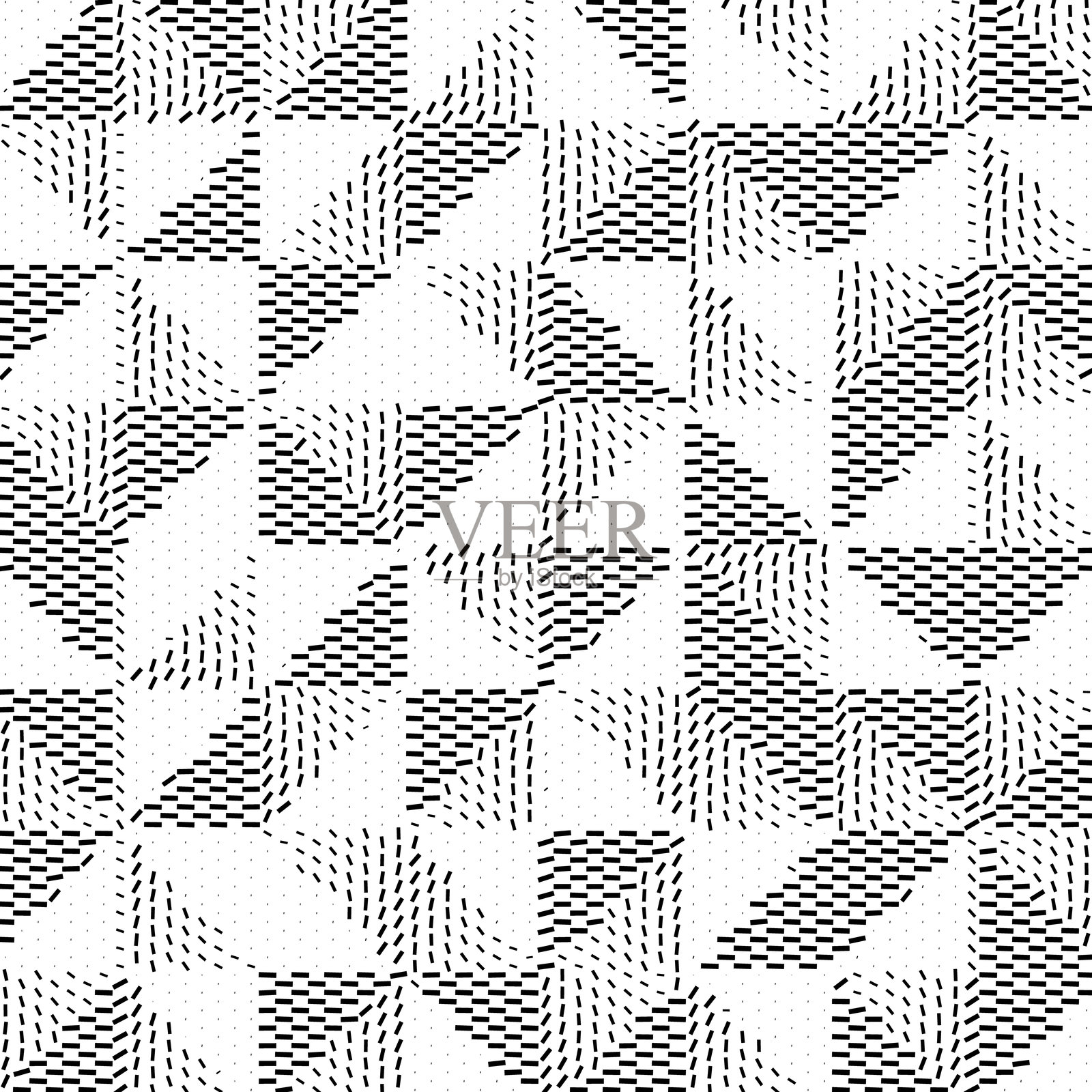 在8x8方格半平方网格图案中旋转的矩形插画图片素材