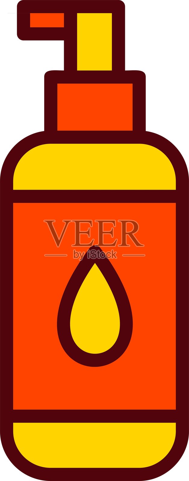 墨水盒矢量图标设计插画图片素材