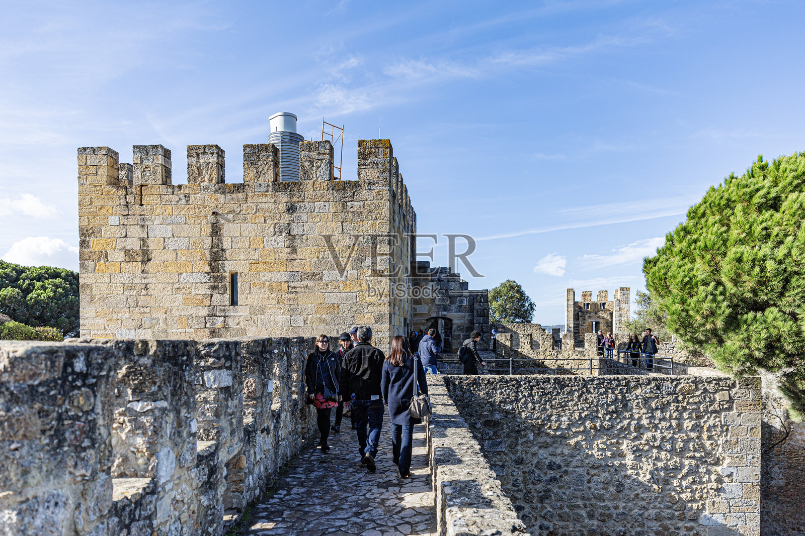 圣乔治城堡：里斯本的古老堡垒照片摄影图片