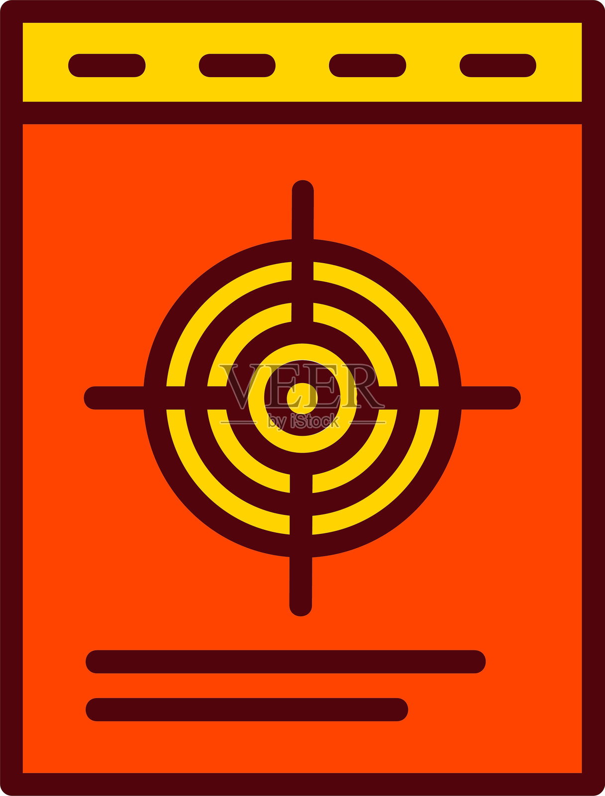 目标矢量图标设计插画图片素材