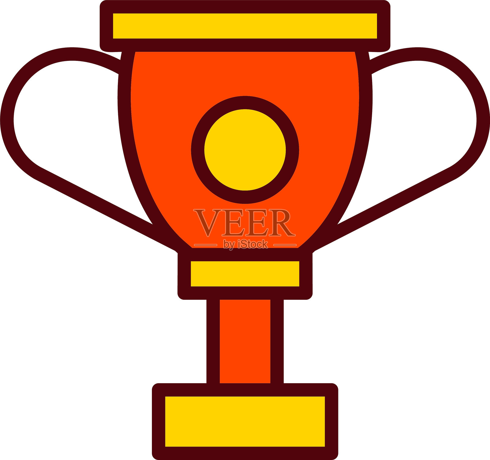 足球杯矢量图标设计插画图片素材