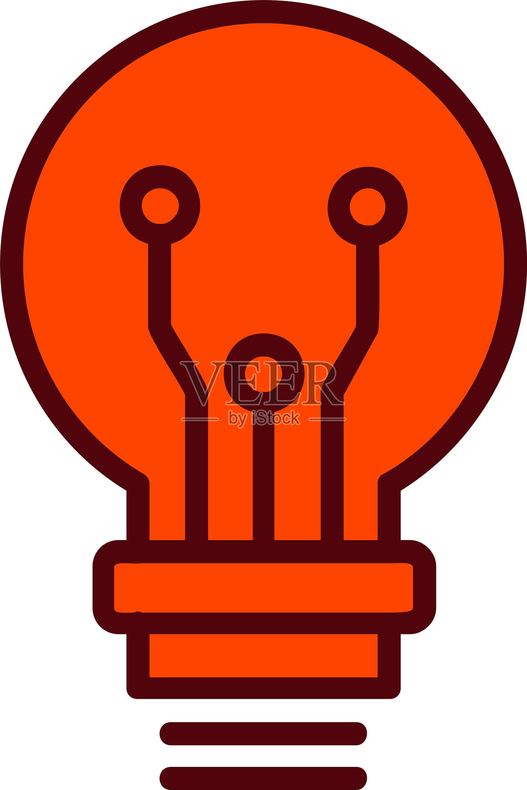 灯泡矢量图标设计插画图片素材