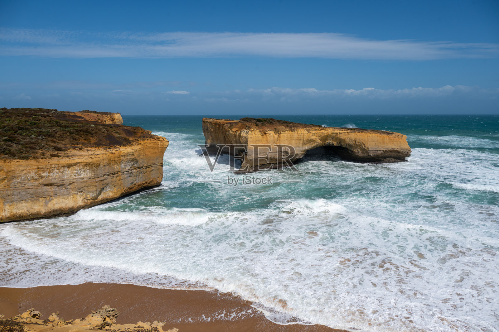 维多利亚大洋路上的伦敦桥照片摄影图片