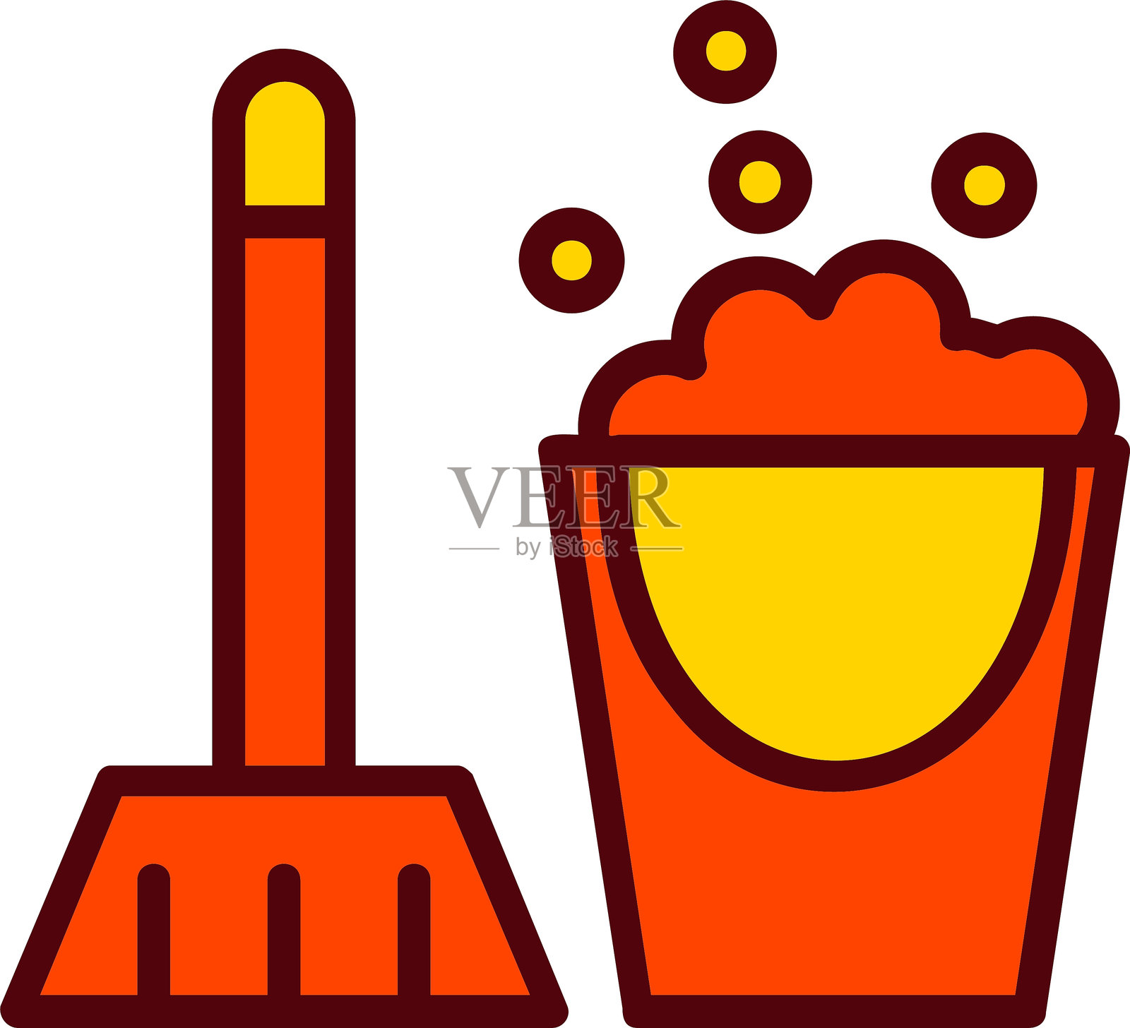 清洁矢量图标设计插画图片素材