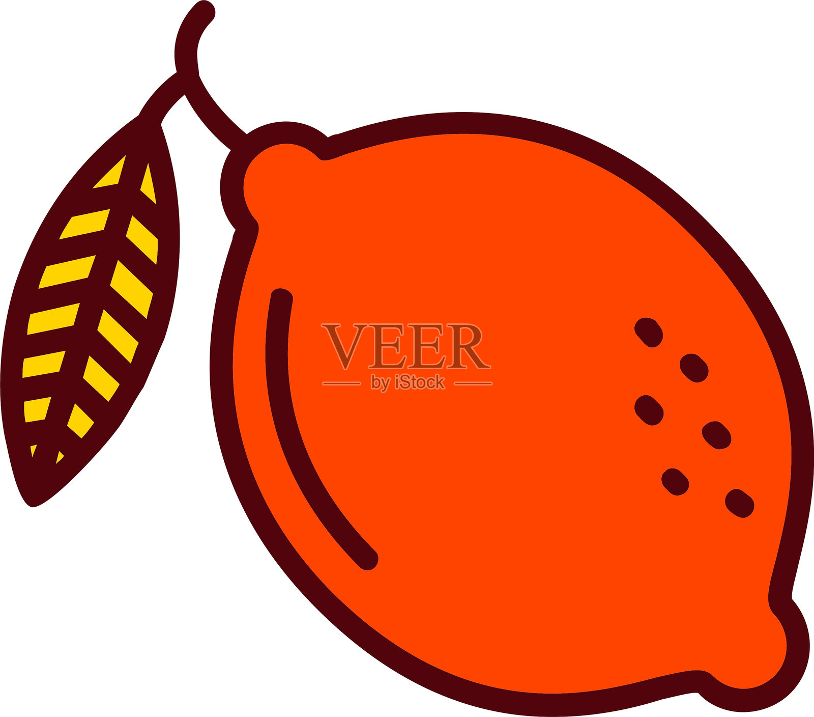 柠檬矢量图标设计插画图片素材