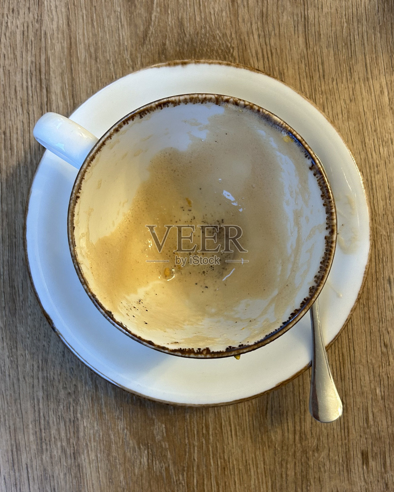 空杯子与咖啡照片摄影图片