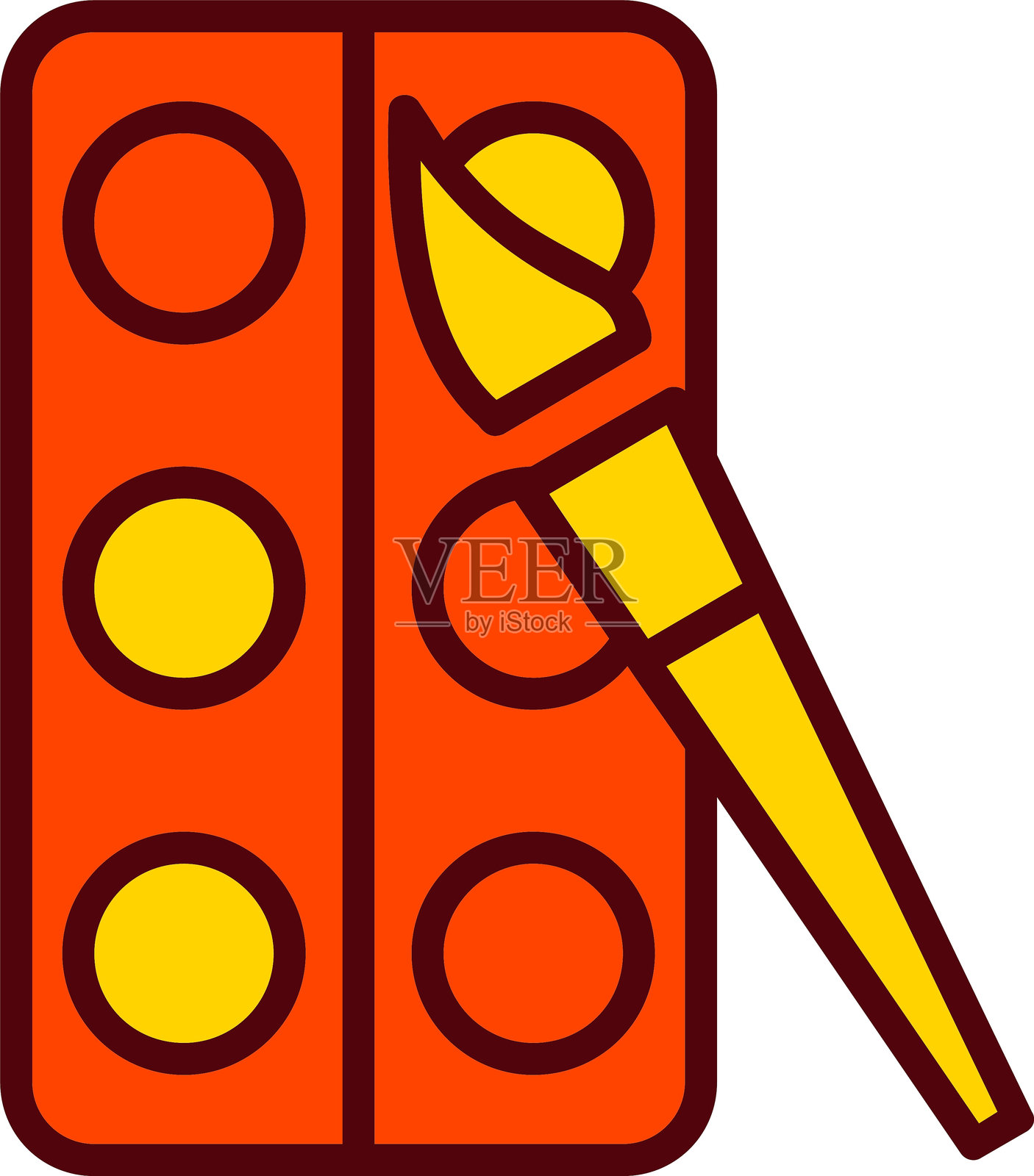 水彩矢量图标设计插画图片素材