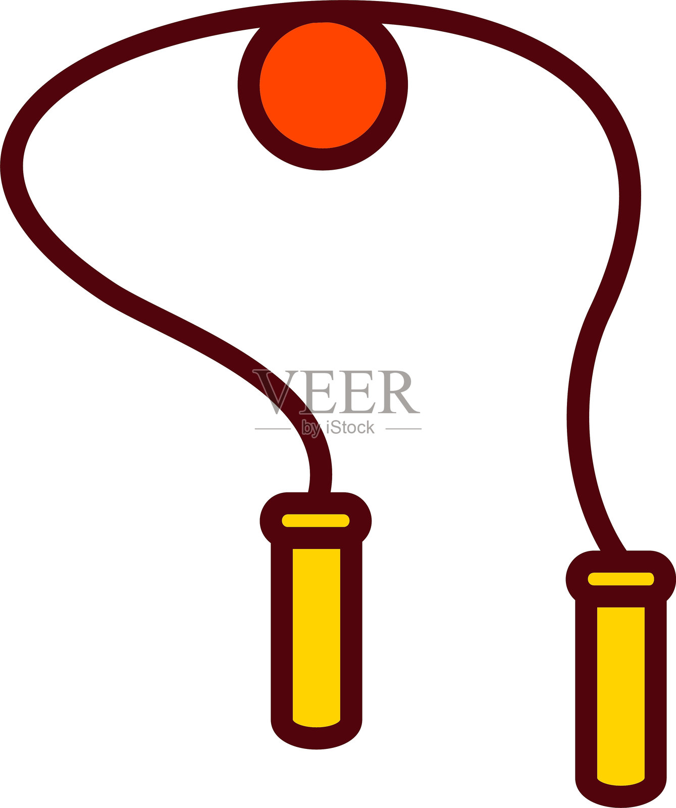 跳绳矢量图标设计插画图片素材