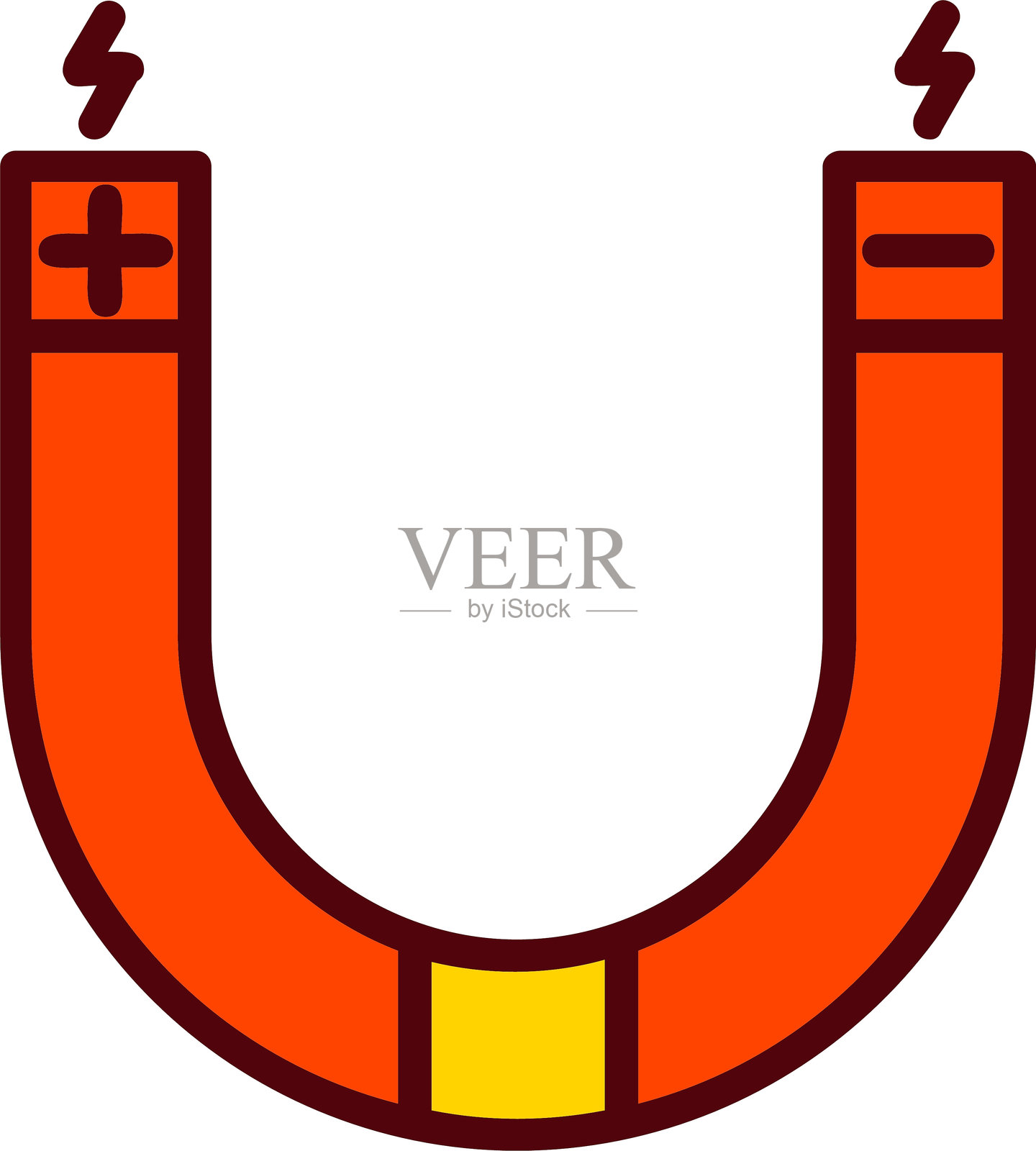 磁铁矢量图标设计插画图片素材