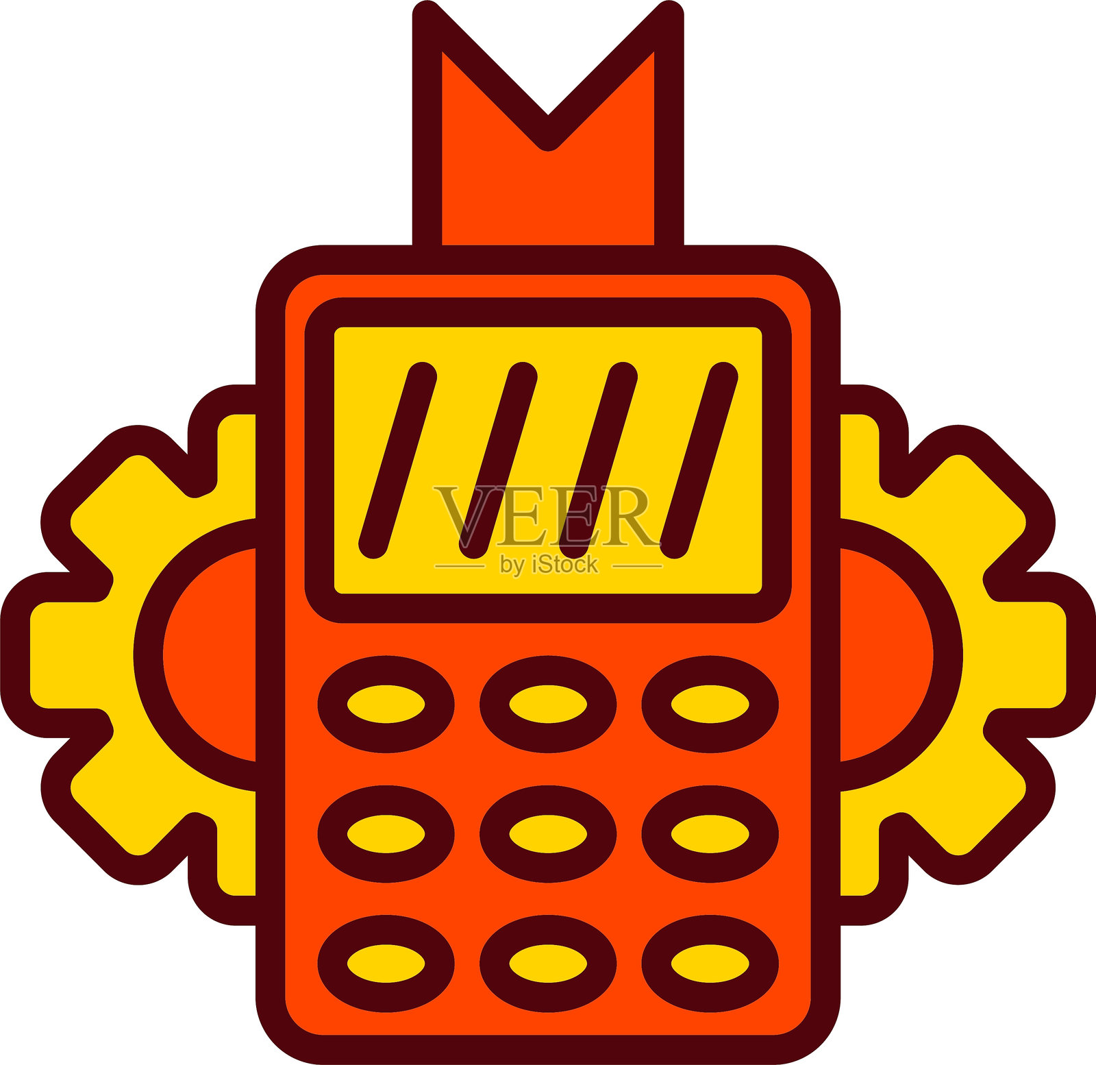 POS终端矢量图标设计插画图片素材