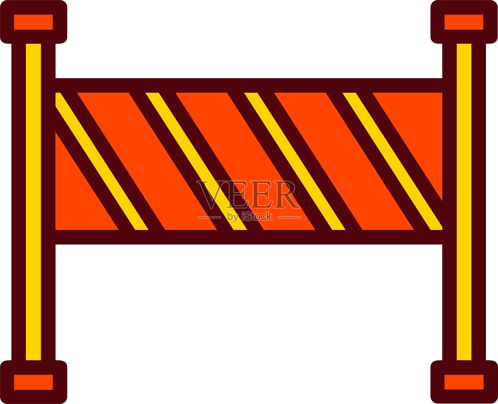 障碍物矢量图标设计插画图片素材