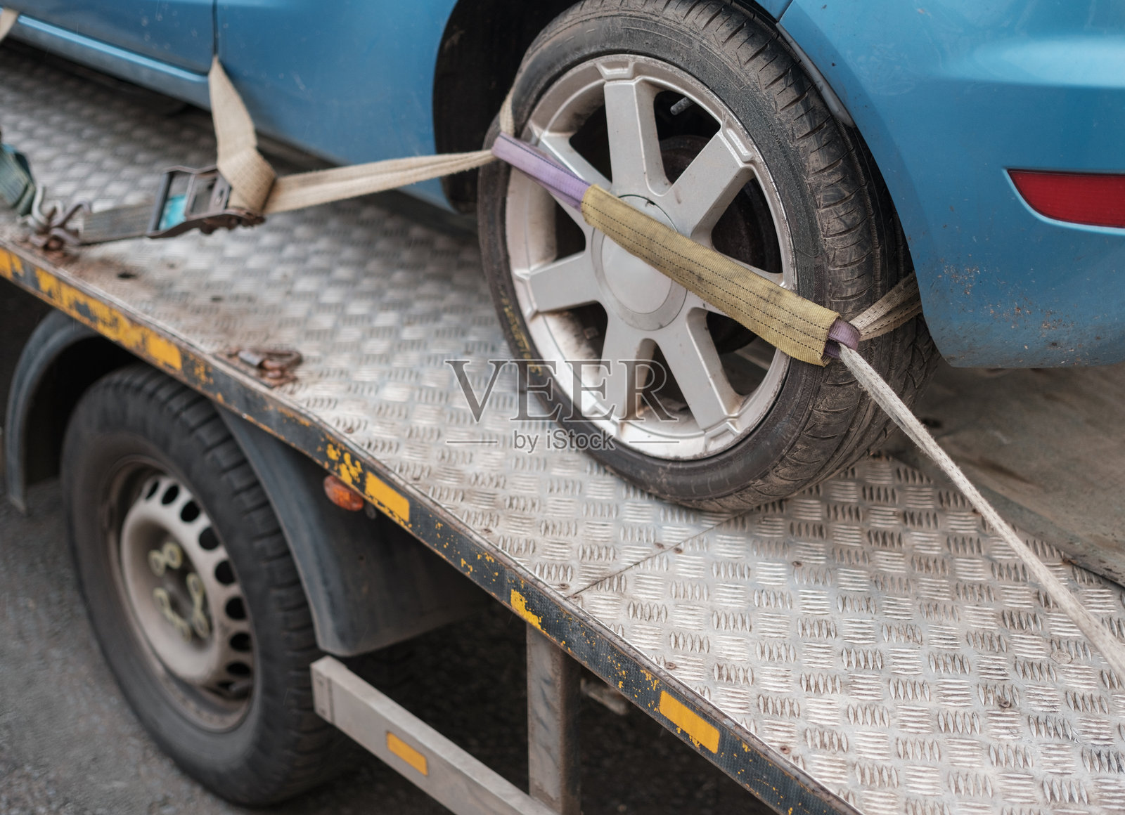 汽车被拖走照片摄影图片