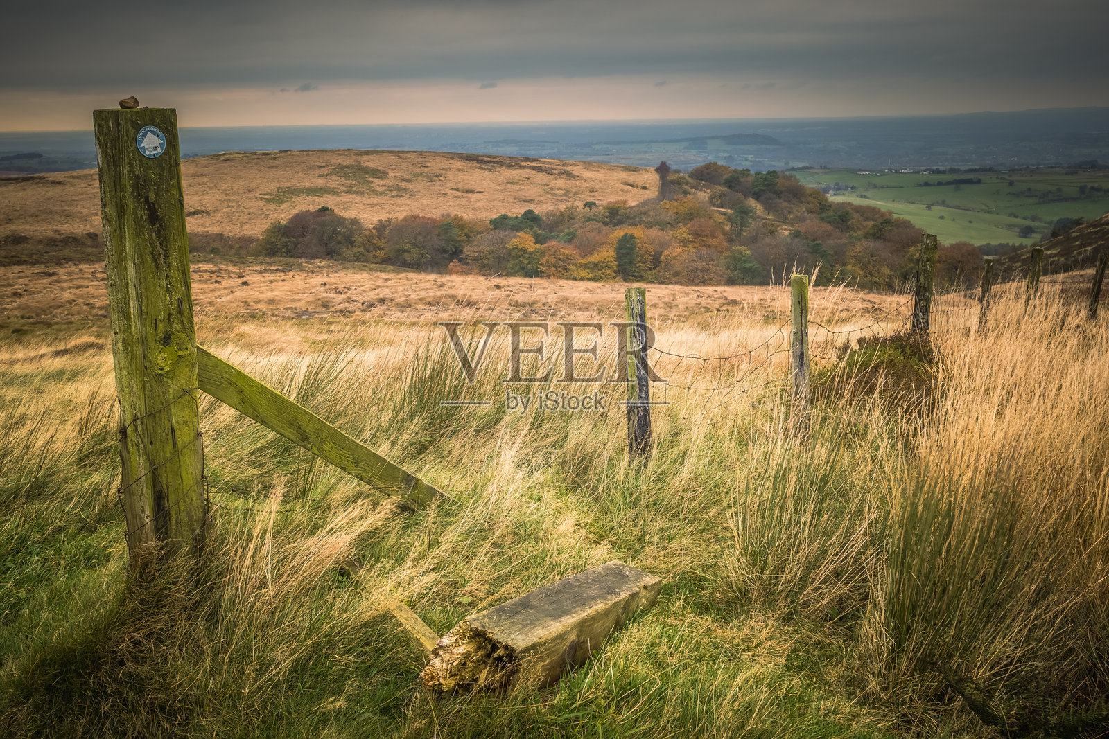 在西彭宁山区托克霍尔斯附近前往达文塔的步行之旅照片摄影图片