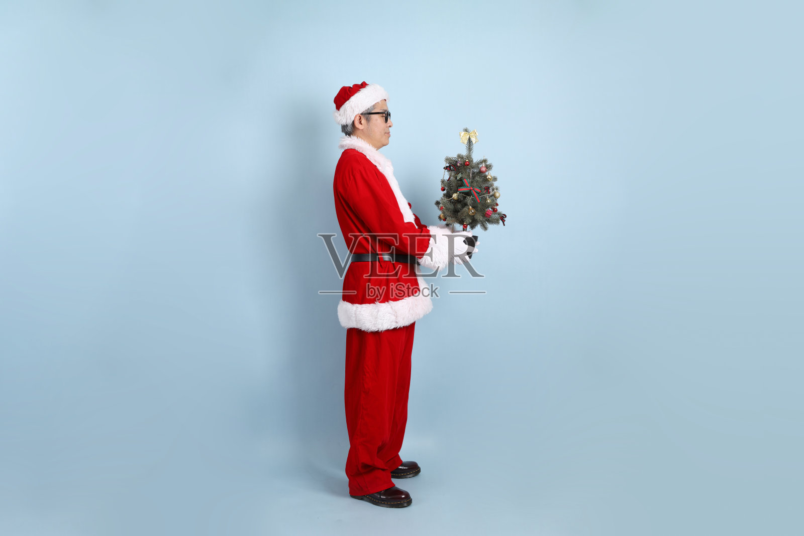 圣诞老人照片摄影图片