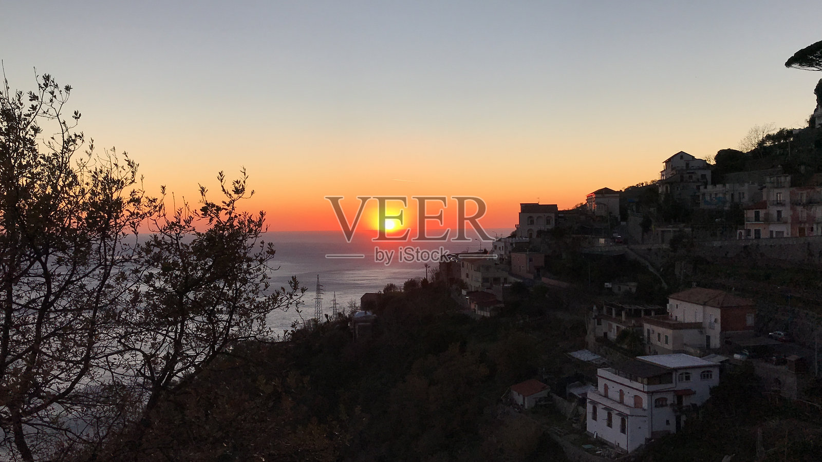 宁静的海岸日落照片摄影图片