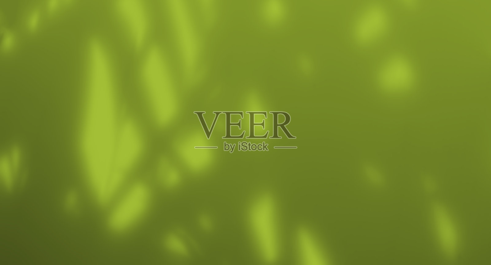 绿色背景阴影光线夏日阳光叠加自然在水泥墙壁地板上的抽象模糊效果，简约平台用于产品展示背景，壁纸模板展示。照片摄影图片