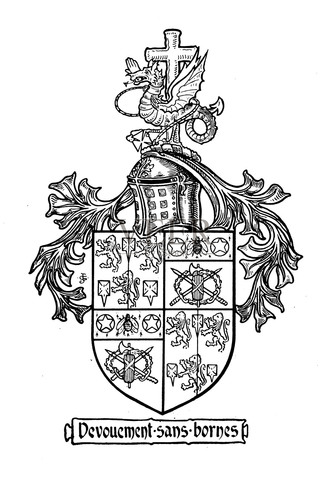 埃德温·普罗杰斯的纹章徽章照片摄影图片