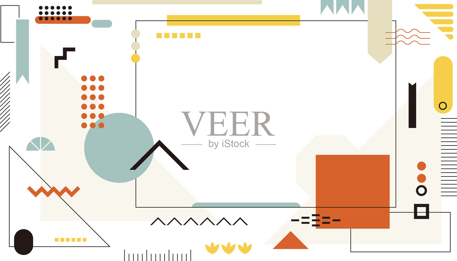 由矢量几何图形组成的背景插画图片素材