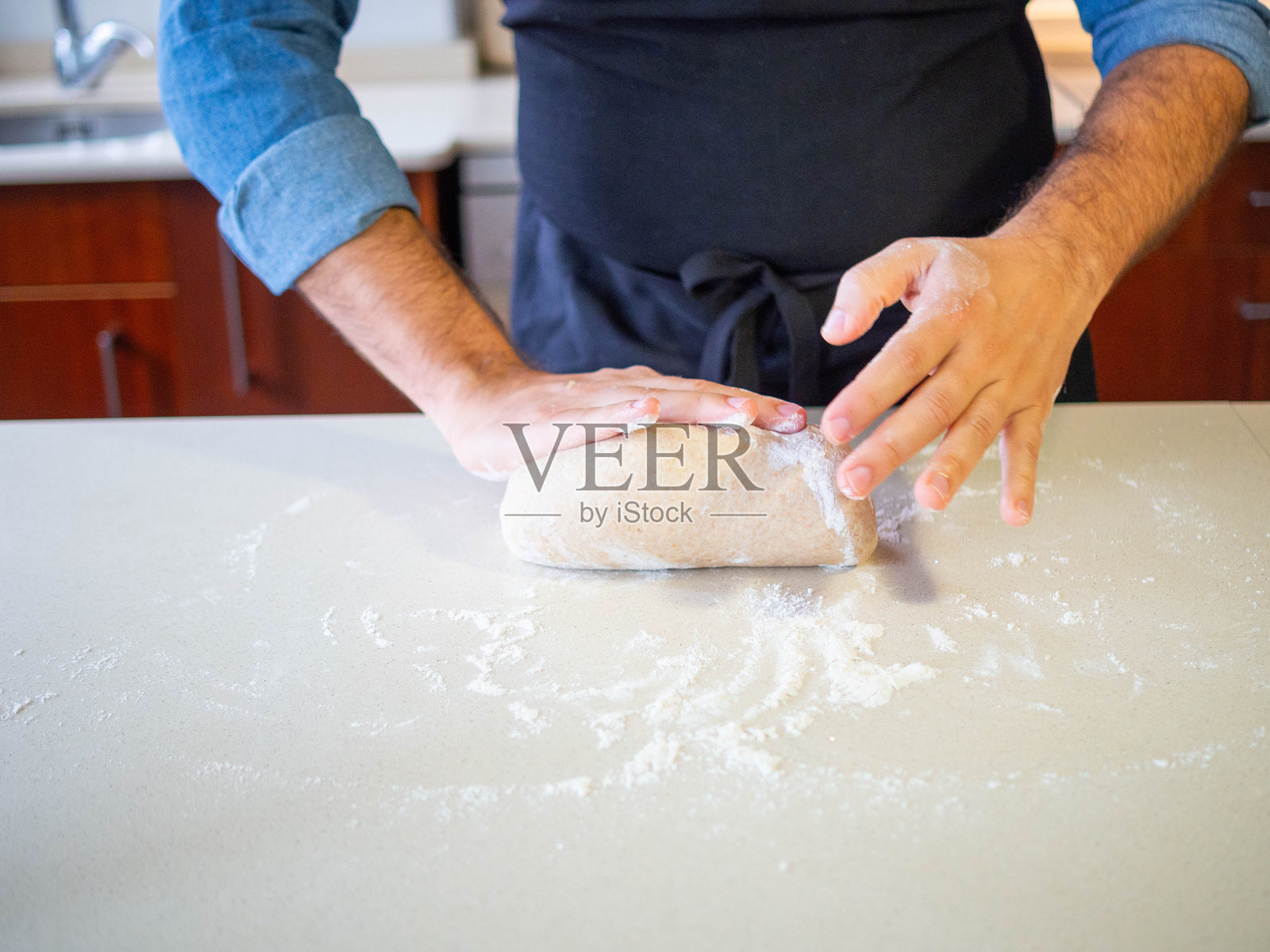 揉面团照片摄影图片