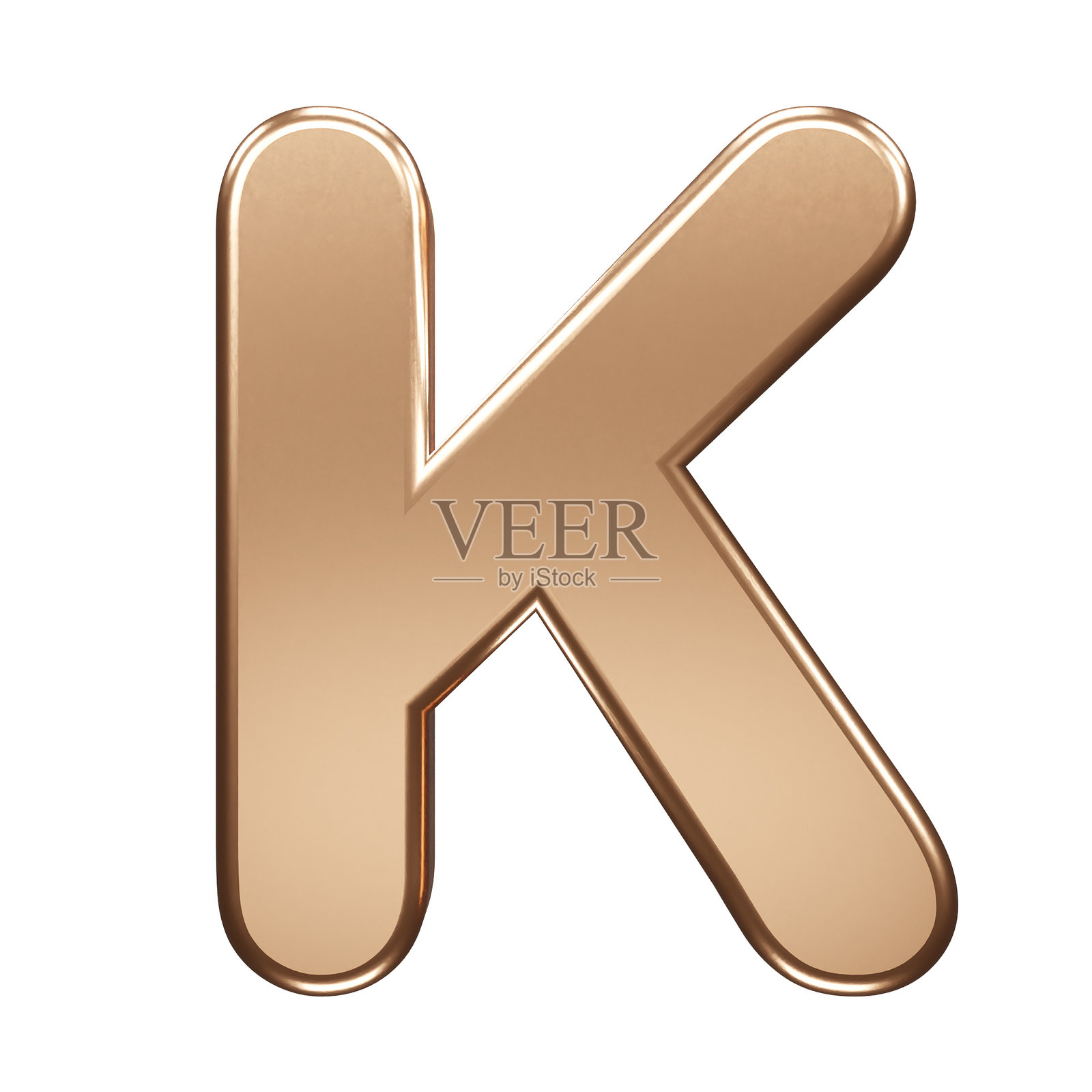 白色背景上的金色字母图标元素照片摄影图片