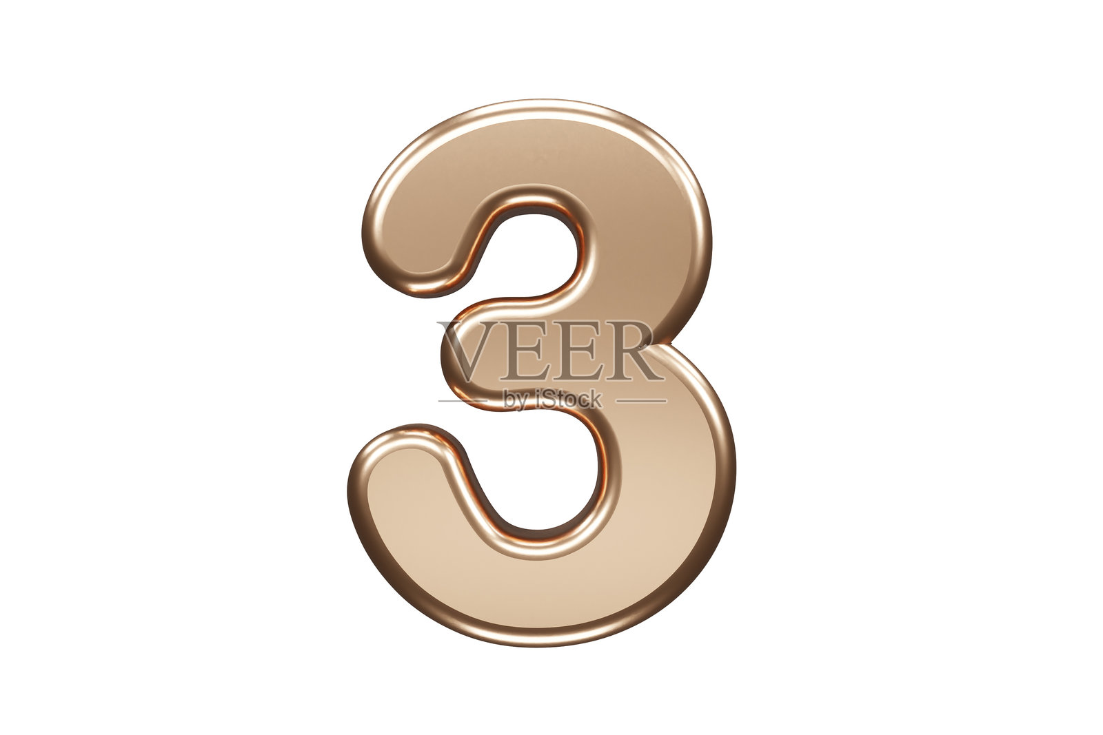 白色背景上的金色数字文本图标元素照片摄影图片