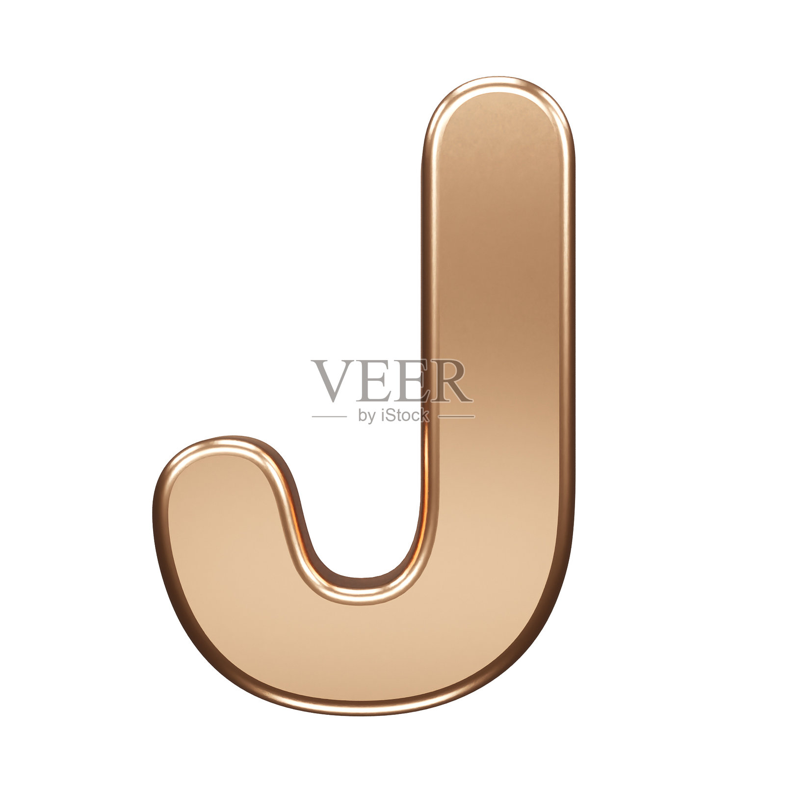 白色背景上的金色字母图标元素照片摄影图片