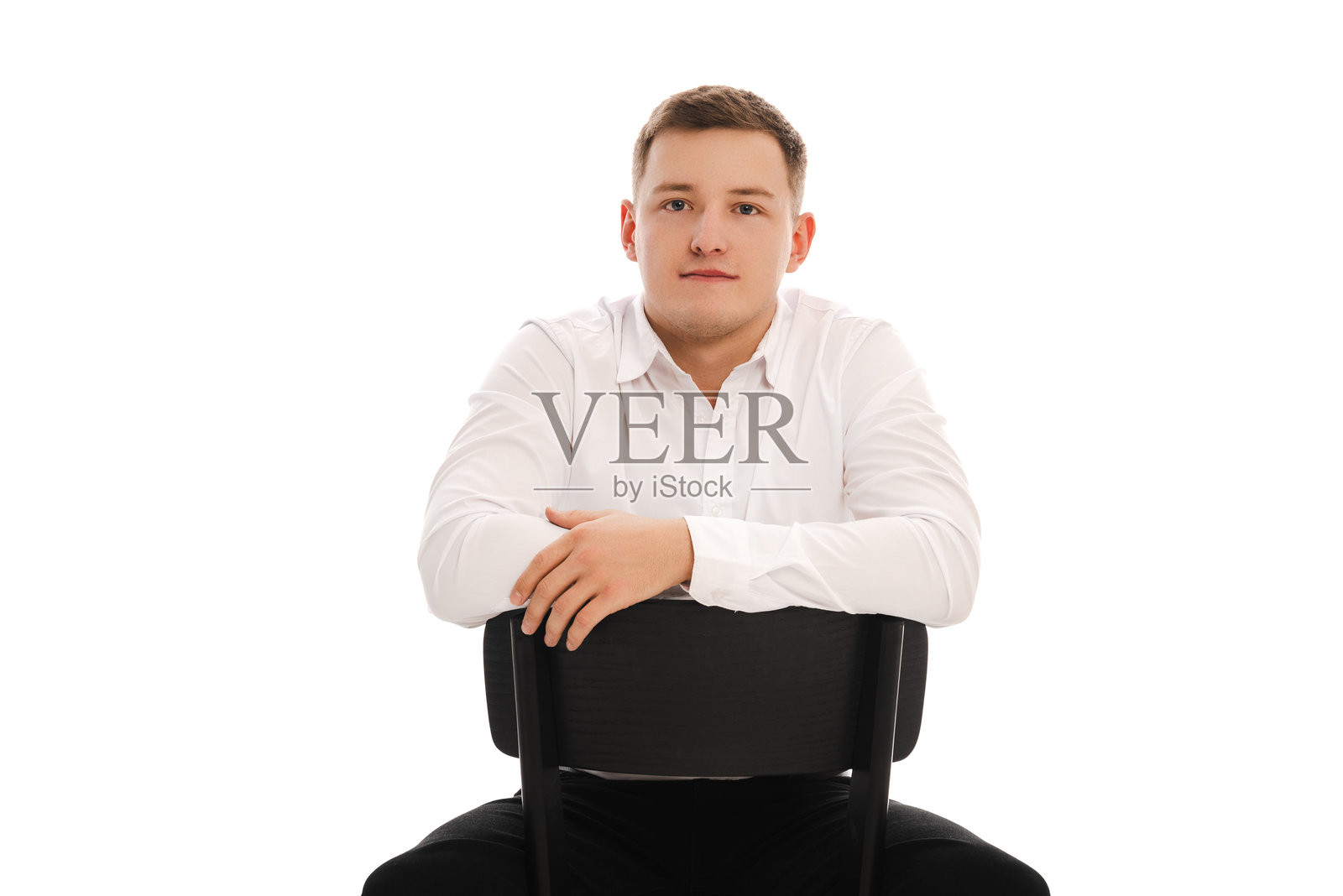 白衬衫的男人照片摄影图片