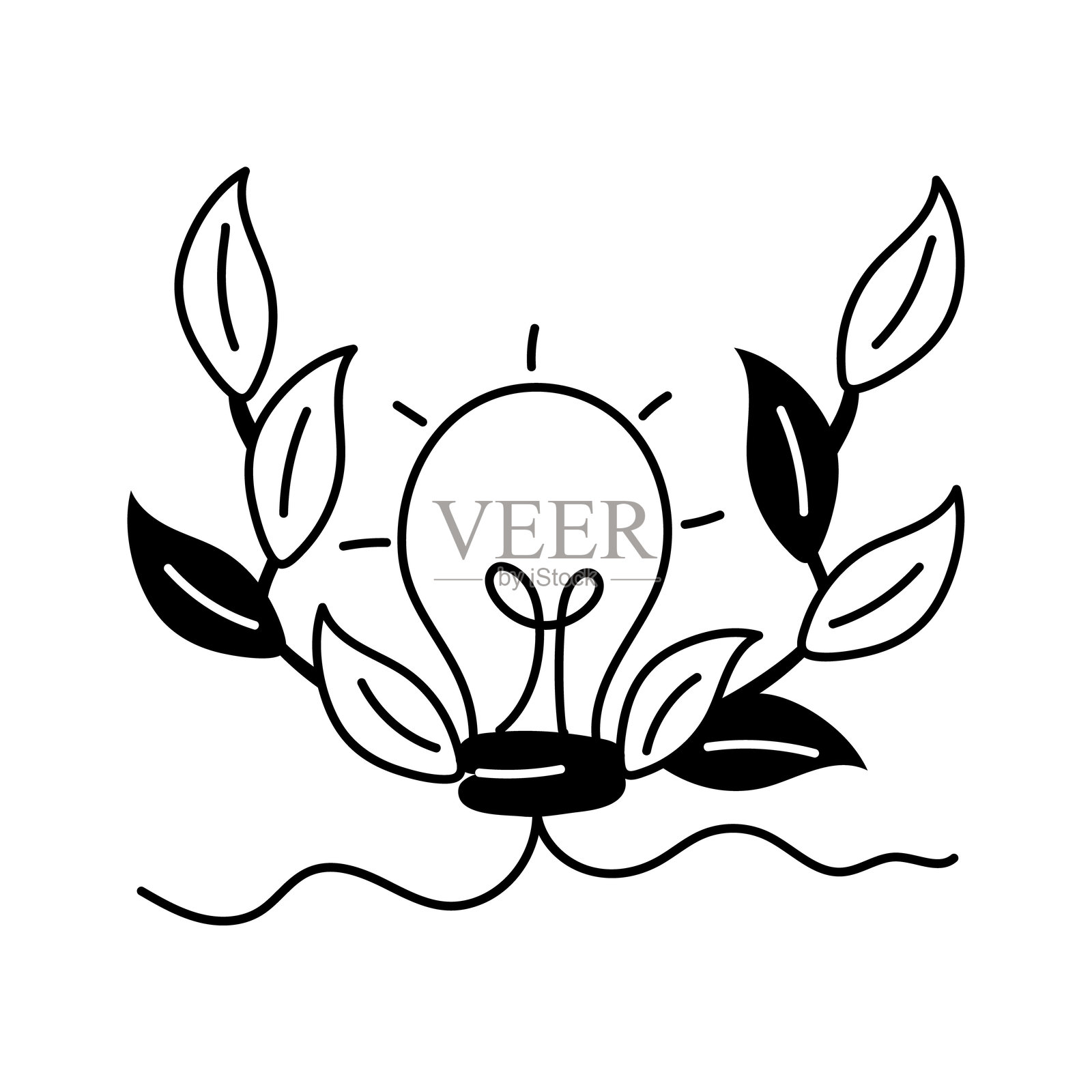 生物电力插画图片素材