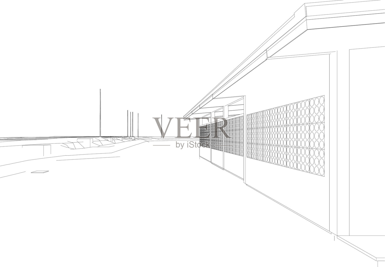 工业项目的3D插图照片摄影图片