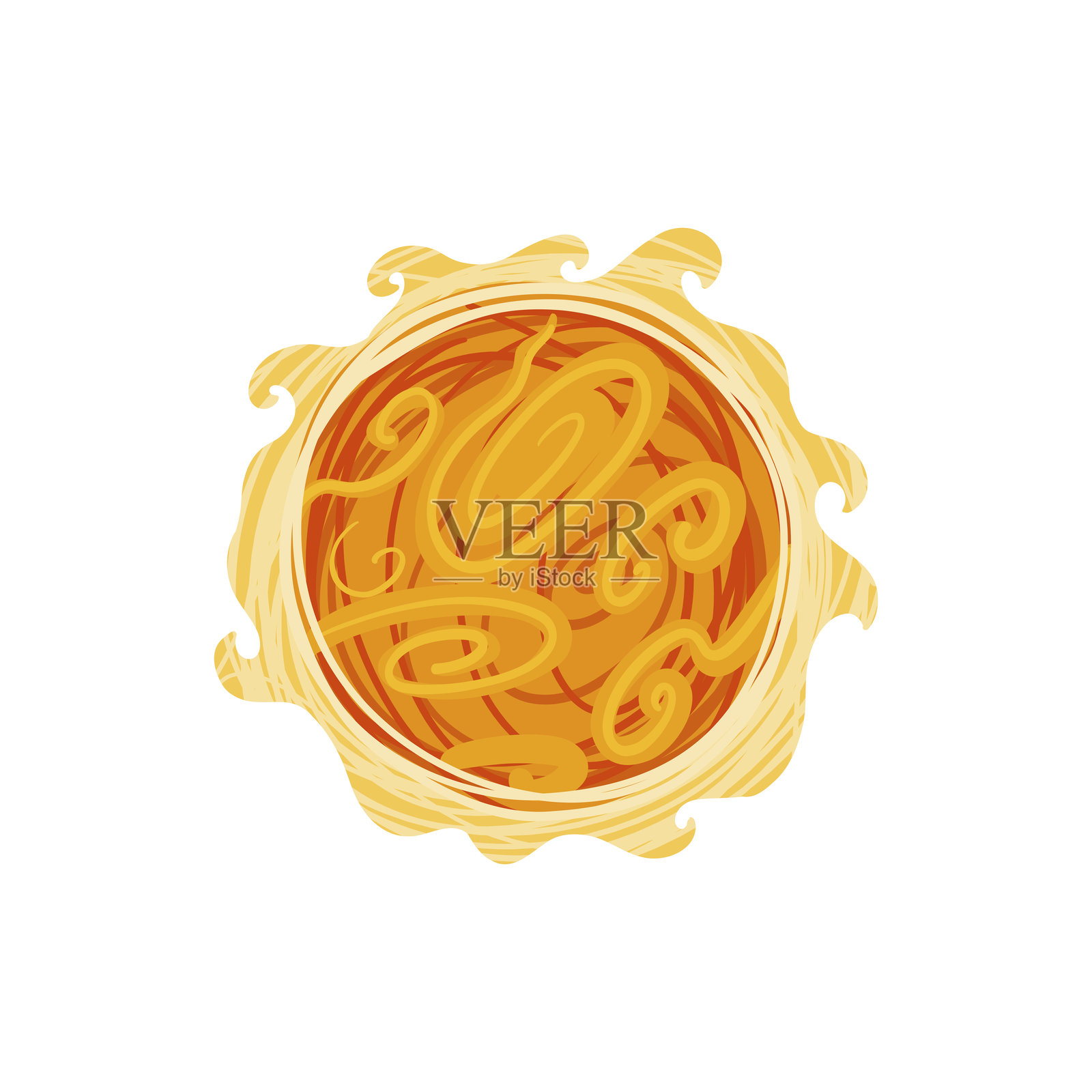 太阳的矢量卡通插图。手绘的太阳系涂鸦。插画图片素材