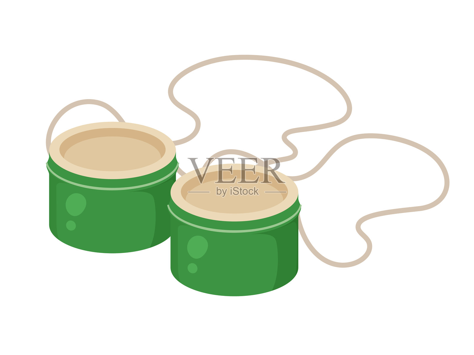 竹子波克里插画图片素材