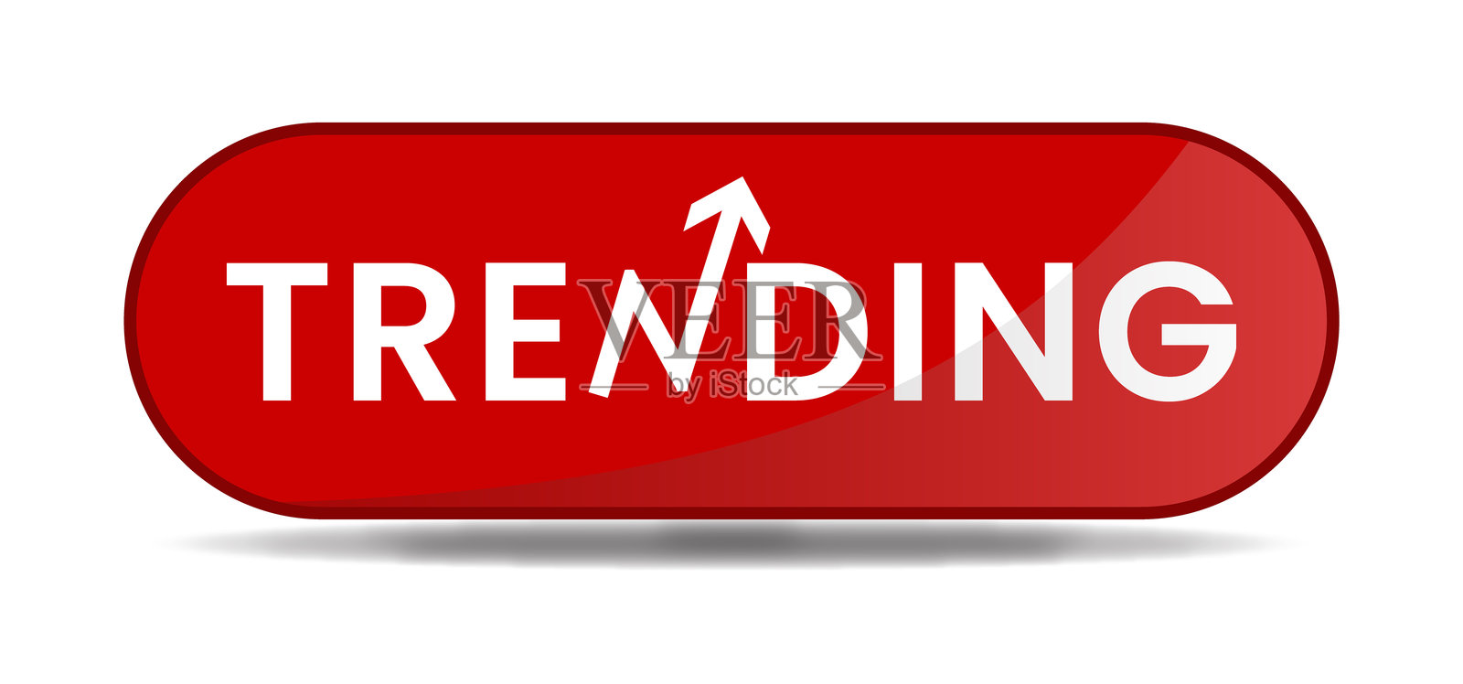 趋势。趋势标志、贴纸、按钮、图标符号、标签插画图片素材