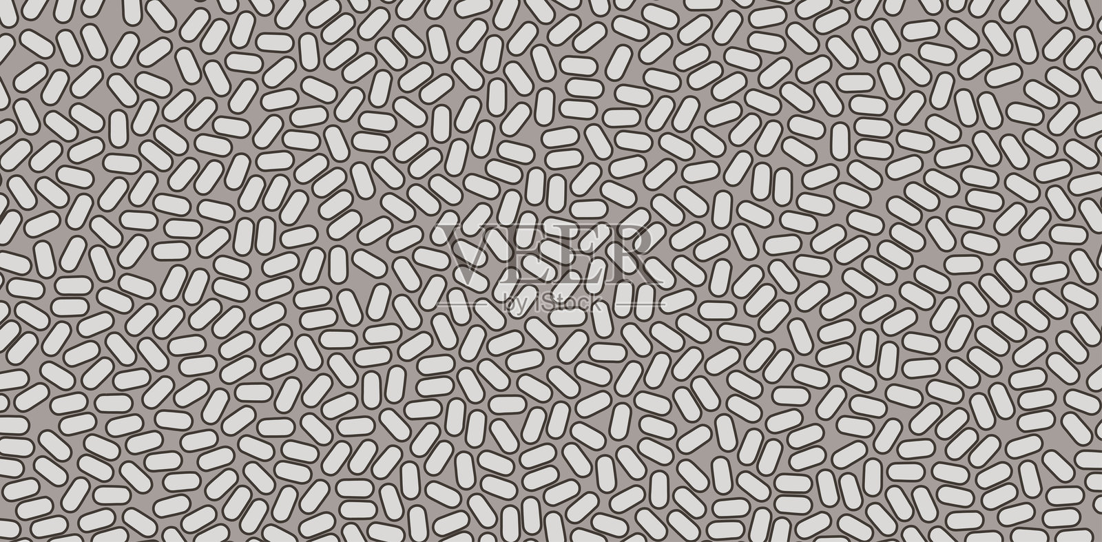 科学、化学或教育的矢量插图。随机椭圆的不规则数组或矩阵。插画图片素材