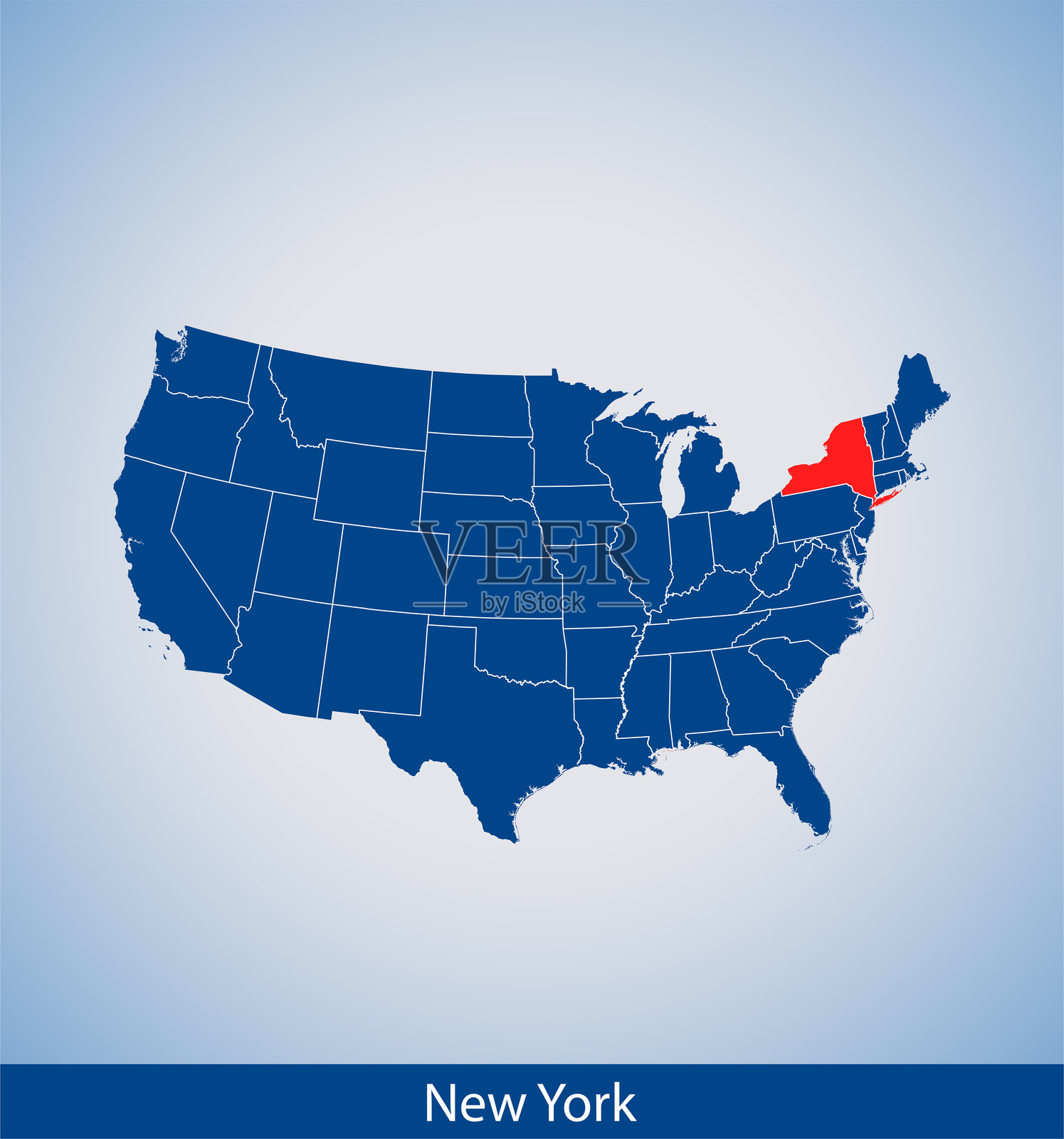 纽约地图插画图片素材