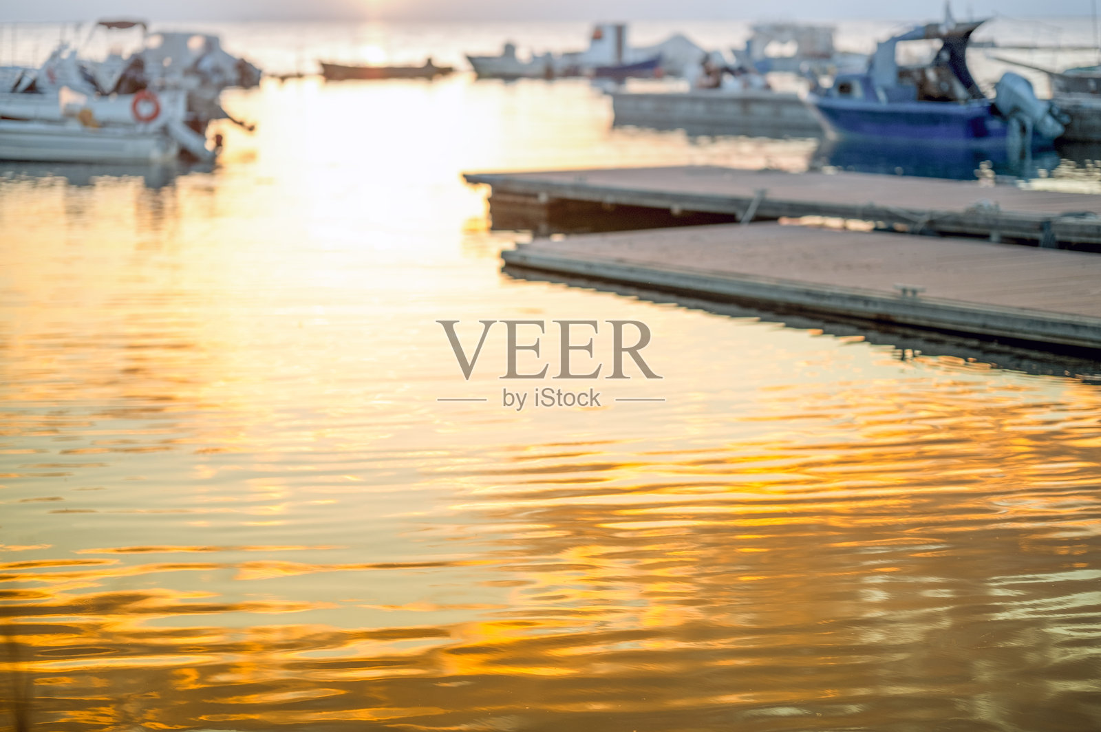 码头的日落照片摄影图片